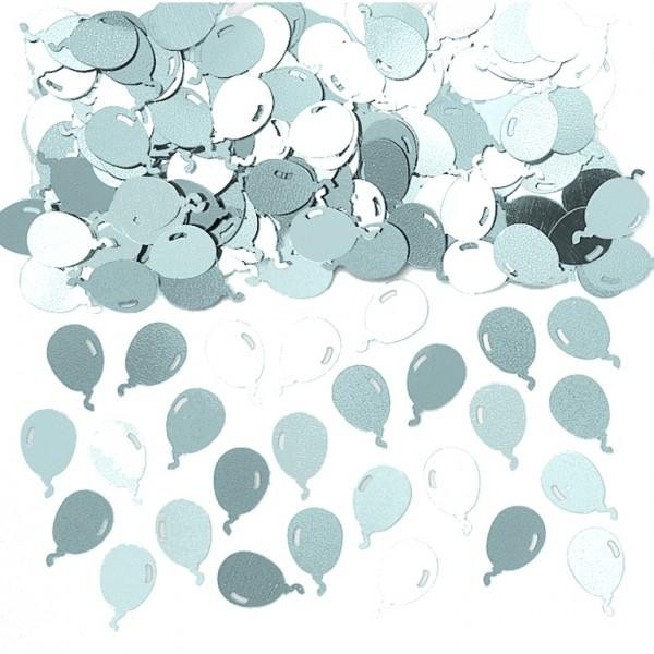 Silver Balloons Wedding Party Table Confetti