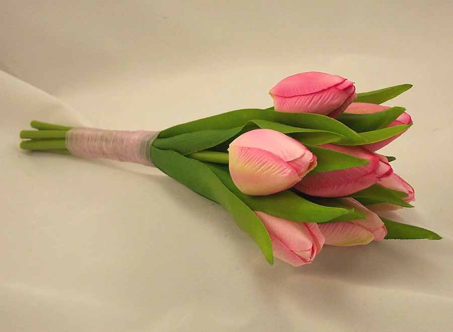 Pink Tulip Flowergirl's Posy Bouquet