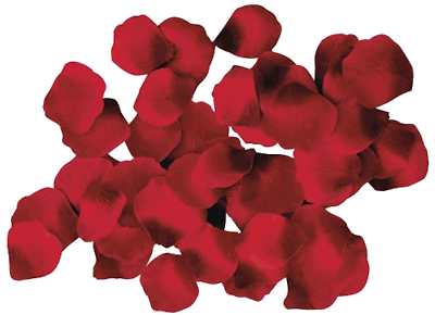 1000 Red Silk Rose Petals