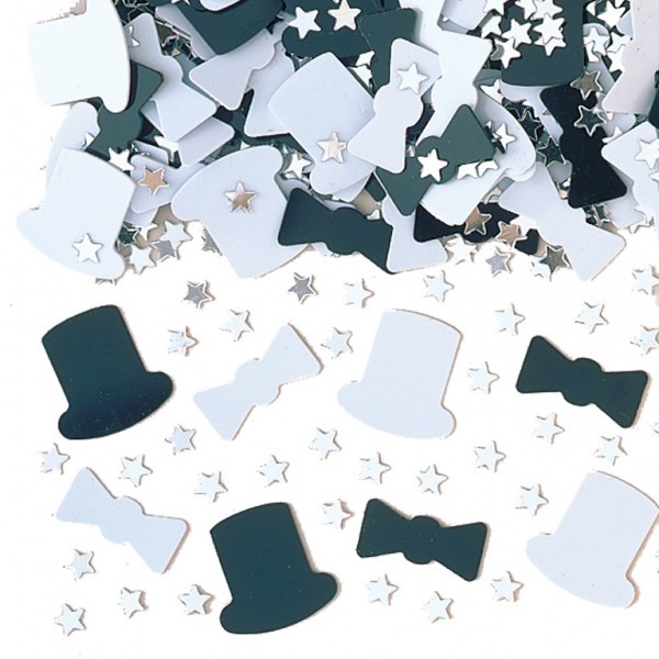 Top Hat & Tails Wedding Table Confetti