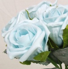 Baby Blue Medium Rose Sample