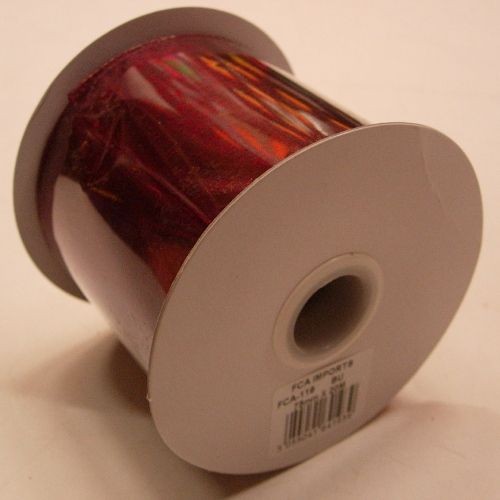 Burgundy Ribbon Wired Organza 75mm