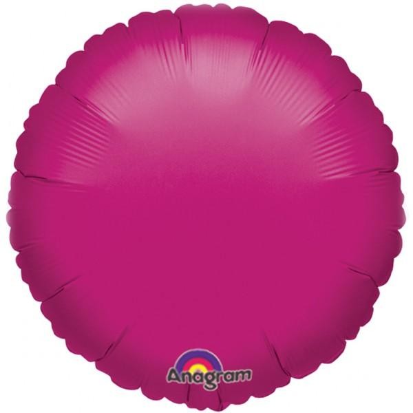 18'' Cerise Pink Round Foil Balloon