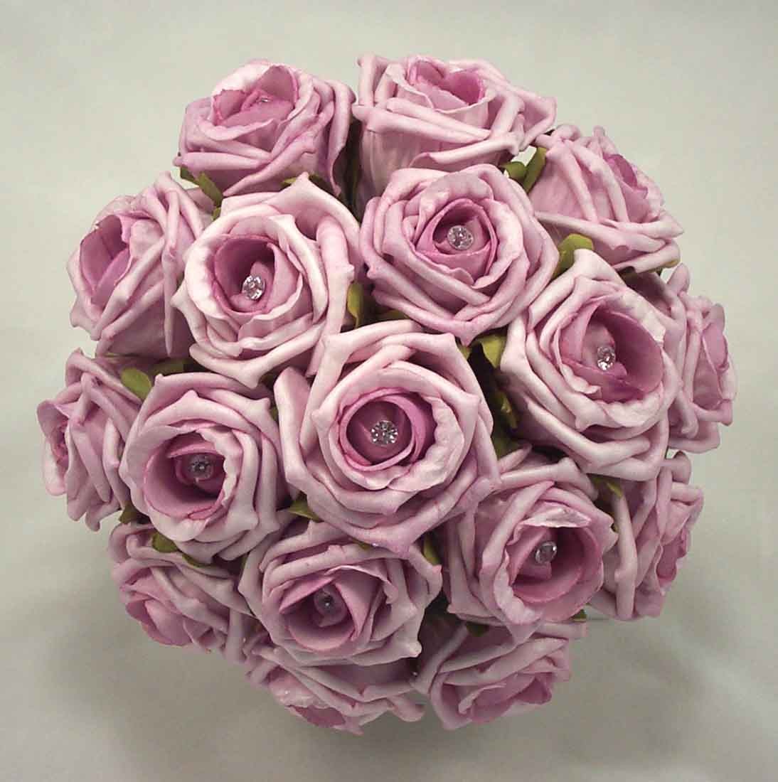 Lavender / Lilac Diamante Bridal Bouquet