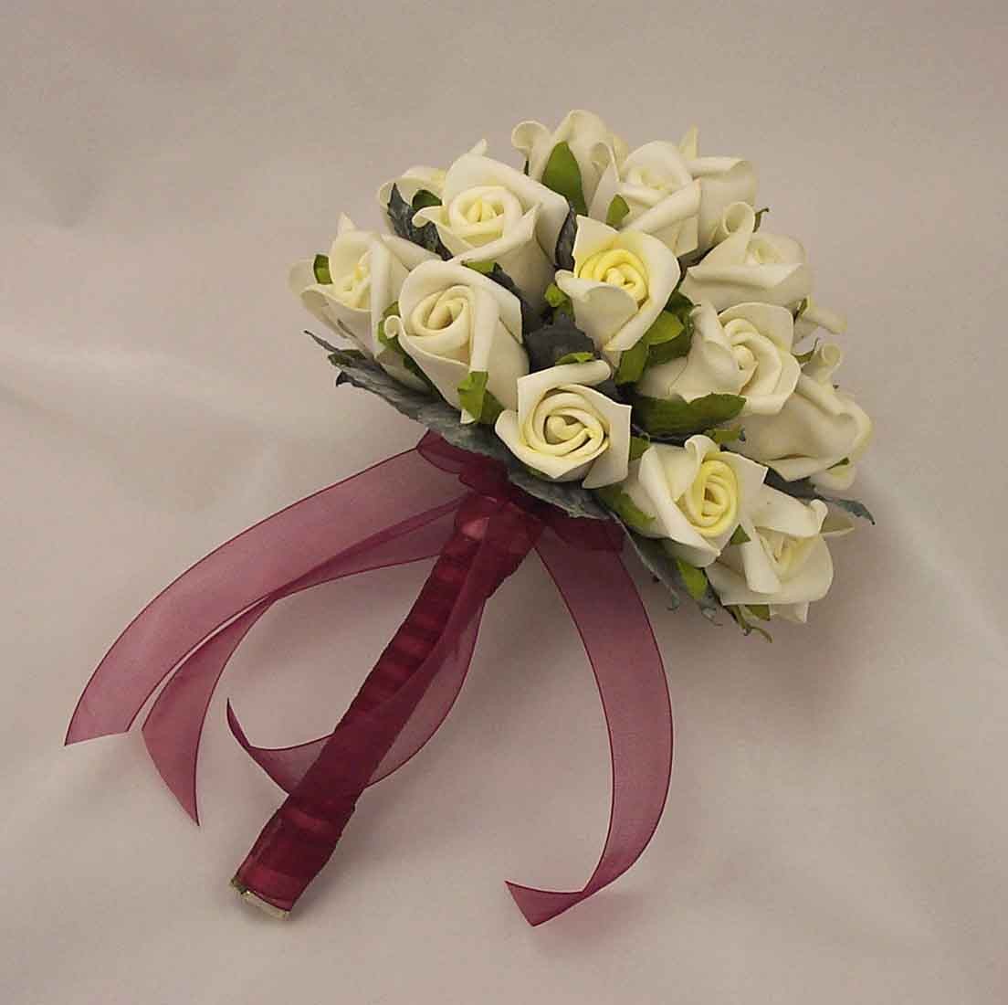 Ivory Rosebud Bridesmaid's Bouquet