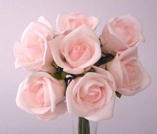 8 Luxury Light Pink Rosebuds