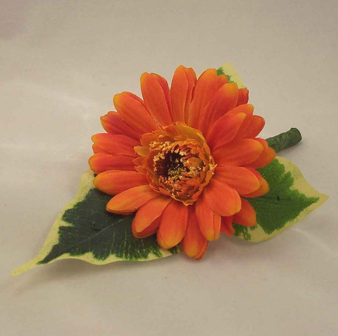 Orange Gerbera Buttonhole