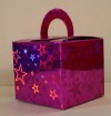 Cerise Pink Stars Balloon Weight / Favour Boxes