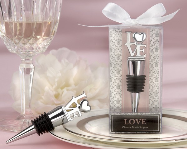 “LOVE” Chrome Bottle Stopper