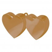 Gold Double Heart Balloon Weight