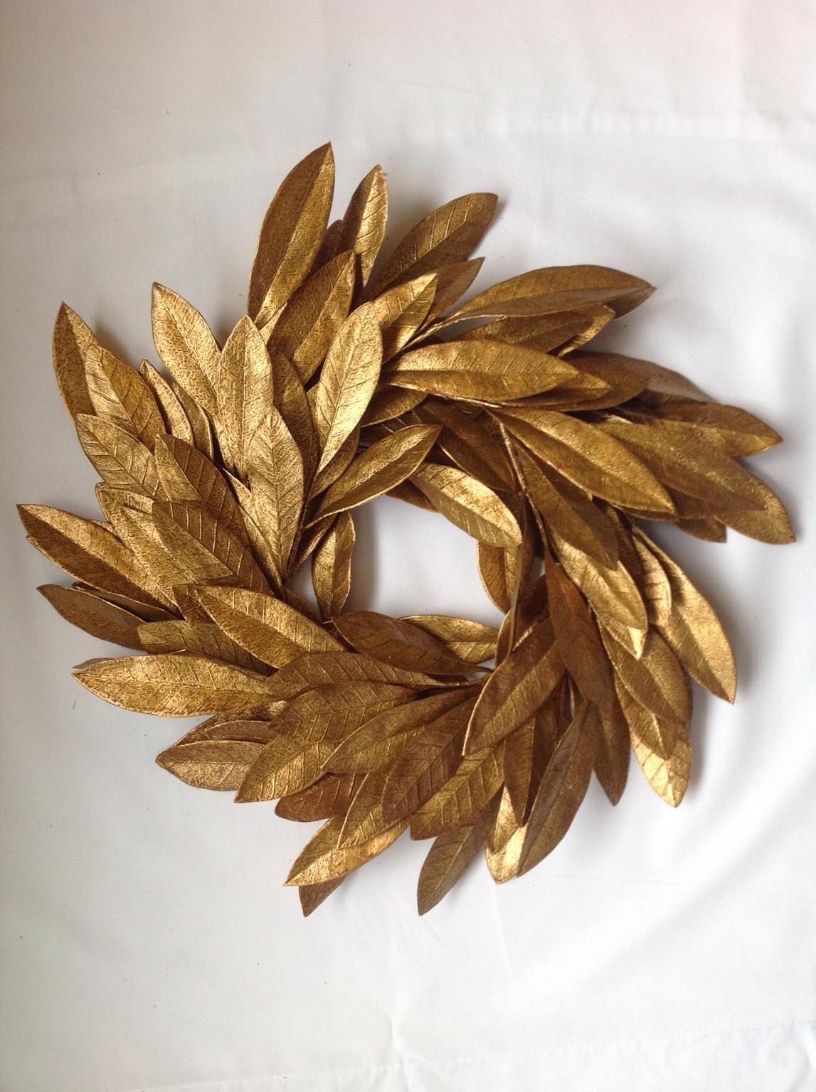 12'' Gold Christmas Door Wreath