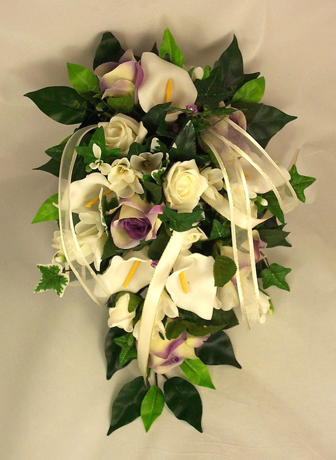 Lilac Rose & Cala Lily Shower Bouquet