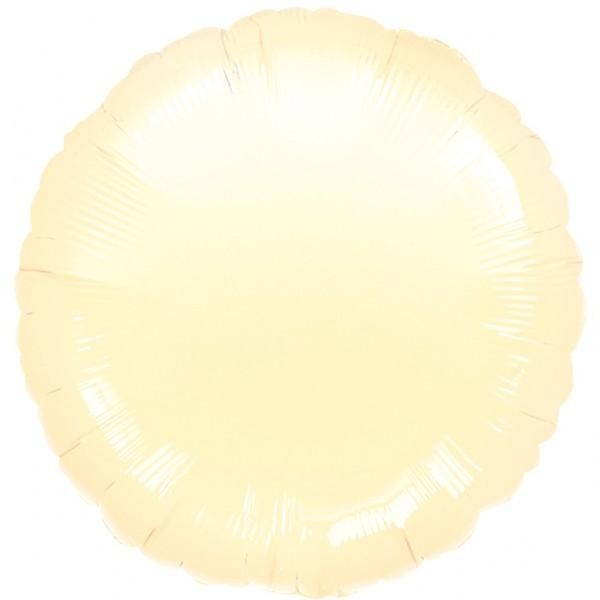 18'' Cream Round Foil Balloon