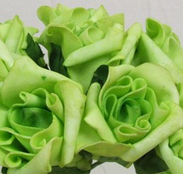 6 Luxury Lime Green Medium Roses