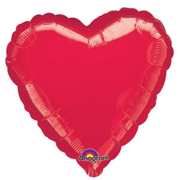 18'' Red Heart Foil Balloon