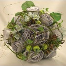 Aqua Mixed Rose & Twigs Posy Bouquet