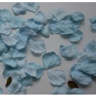 Baby Blue Silk Rose Petals