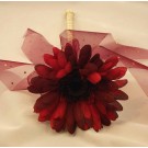 Flowergirl's Burgundy Gerbera Wand