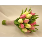 Cream & Pink Tulip Bridesmaid's Posy Bouquet