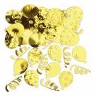 Gold Balloons Wedding Party Table Confetti