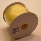 Lemon Ribbon Wired Organza 75mm