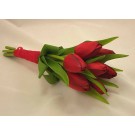Red Tulip Flowergirl's Posy Bouquet