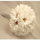 White Gerbera & Crystal Posy Bouquet
