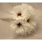 White Gerbera & Crystal Bridesmaid Bouquet