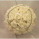 White Diamante Rose & Gold Butterfly Bouquet