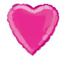 18'' Cerise Pink Heart Foil Balloon