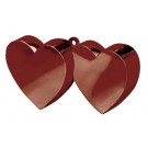 Chocolate Brown Double Heart Balloon Weight