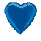 18'' Dark Blue Heart Foil Balloon