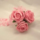 Pink Rose Organza Wand