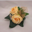 Double Gold Rose Buttonhole