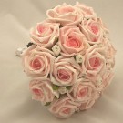 Baby Pink & Ivory Rose Bridesmaid's Bouquet