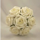 Cream Rose Diamante Children's Posy Bouquet