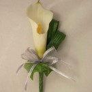 Ivory Cala Lily Buttonhole