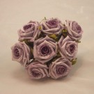 8 Lilac / Lavender Small Open Roses