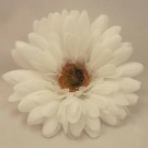 6 Silk White Gerbera