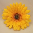 6 Silk Yellow Gerbera