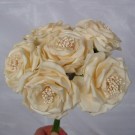 6 Luxury Wild Cream Roses