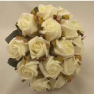 White Jubilee Rose Bridesmaid's Bouquet