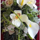 Cream Cala Lily & Orchid Shower Bouquet