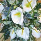 Ivory Cala Lily & Beargrass Shower Bouquet