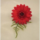 Red Gerbera Fern Buttonhole