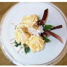 Gold Rose Corsage Cake Topper