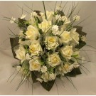 Cream Rose & Stephanotis Posy Bouquet