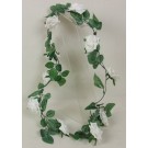 White Open Rose Garland & Table Decoration