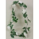 White Open Rose Garland & Table Decoration