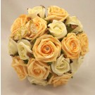Gold & Ivory Rose Bridesmaid's Bouquet